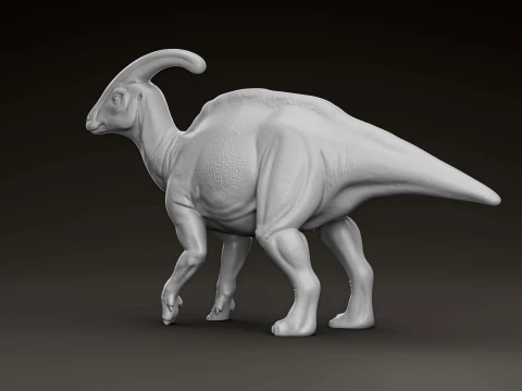 Modello di stampa 3D dettagliato del dinosauro Parasaurolophus Modello di stampa 3D
