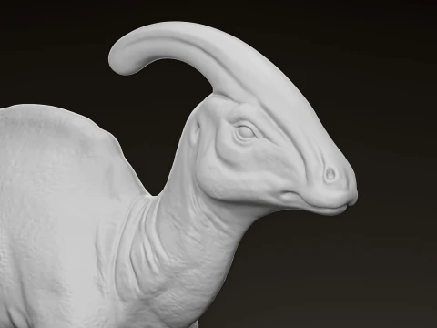Modello di stampa 3D dettagliato del dinosauro Parasaurolophus Modello di stampa 3D