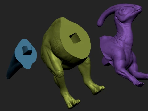 Modello di stampa 3D dettagliato del dinosauro Parasaurolophus Modello di stampa 3D