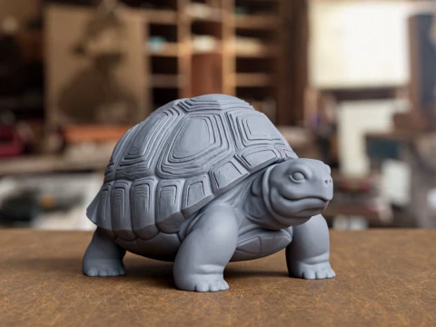 Modello di stampa 3D dettagliato di Tortoise Statu Modello di stampa 3D
