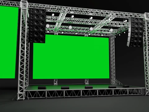 Concert Stage 13 3D Model