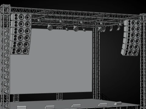 Concert Stage 13 3D Model