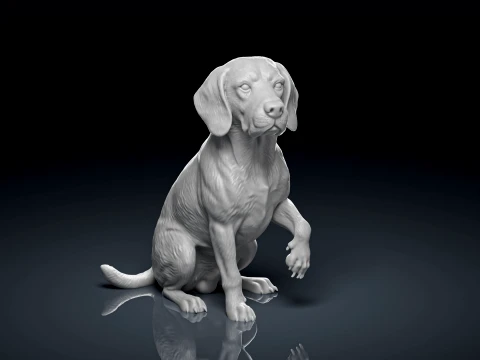 3D Printable Dog Pack 3D Print Model