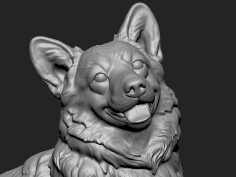 3D Printable Dog Pack 3D Print Model
