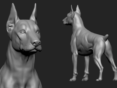 3D Printable Dog Pack 3D Print Model