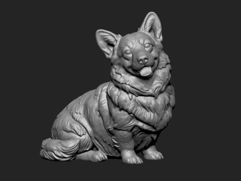 3D Printable Dog Pack 3D Print Model