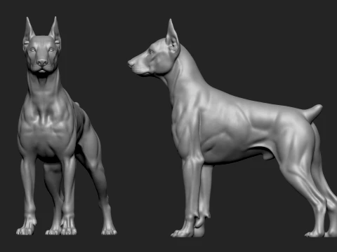 3D Printable Dog Pack 3D Print Model