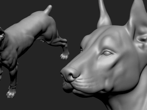 3D Printable Dog Pack 3D Print Model