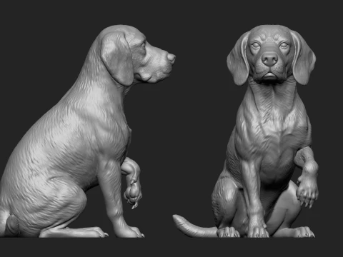 3D Printable Dog Pack 3D Print Model