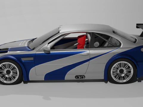 M3 GTR Most Wanted 3D Принт Модель