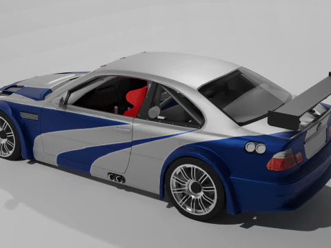 M3 GTR Most Wanted 3D Принт Модель