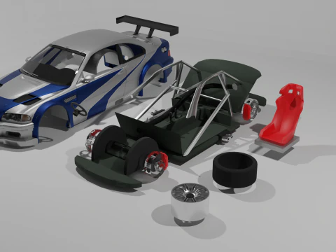 M3 GTR Most Wanted 3D Принт Модель