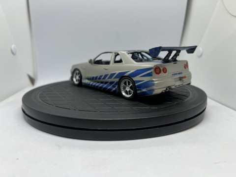 SKYLINE GTR R34 2F2F BRIAN 3Dプリントモデル