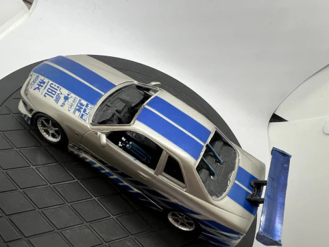 SKYLINE GTR R34 2F2F BRIAN Modelo de Impressão 3D