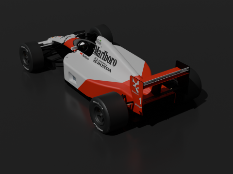 Ayrton Sennas McLaren 3Dプリントモデル