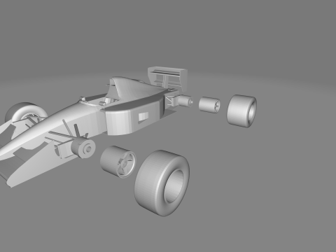 Ayrton Sennas McLaren 3Dプリントモデル