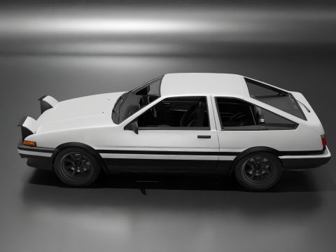 AE86 HATCHIROKU 3D Print Model