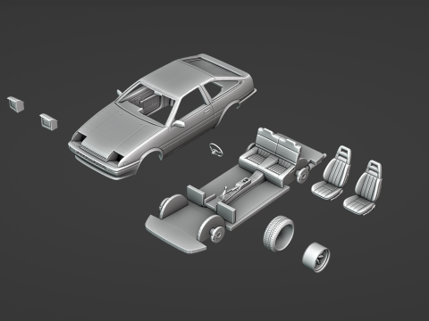 AE86 HATCHIROKU 3D Print Model