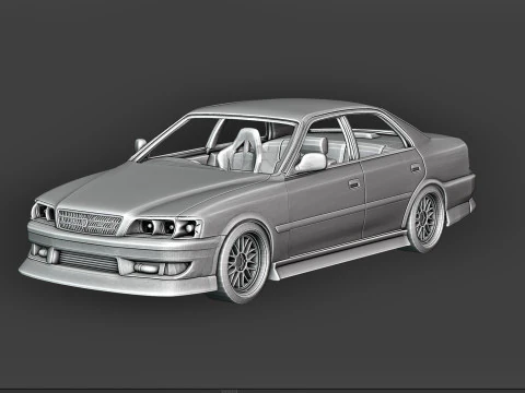 TOYOTA Chaser 3D Print Model