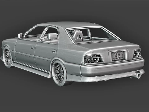 TOYOTA Chaser 3D Print Model