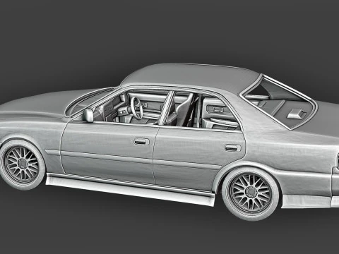 TOYOTA Chaser 3D Print Model