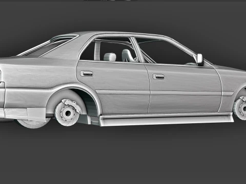 TOYOTA Chaser 3D Print Model