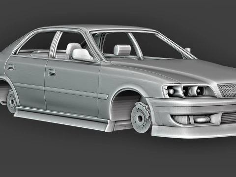 TOYOTA Chaser 3D Print Model