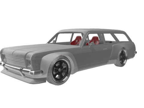 Caravan body kit 3Dプリントモデル