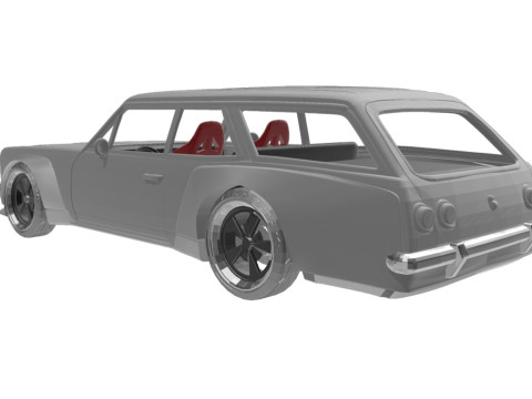 Caravan body kit 3Dプリントモデル