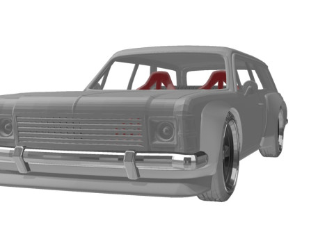 Caravan body kit 3Dプリントモデル