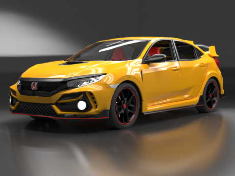 Civic Type R 3Dプリントモデル