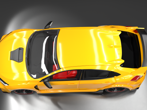 Civic Type R 3D-printmodel