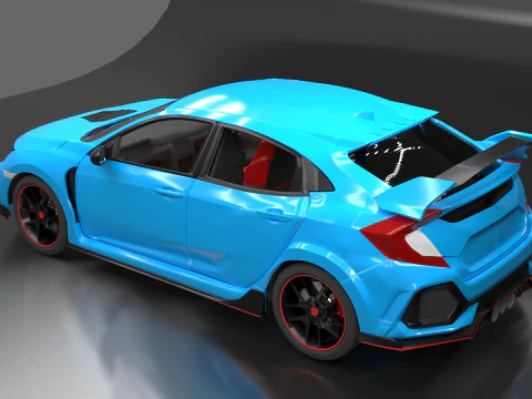 Civic Type R 3D Print Model