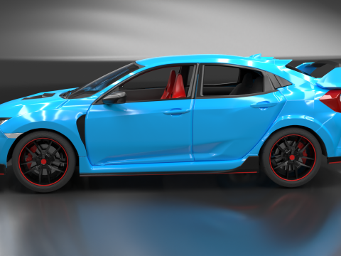 Civic Type R 3D-printmodel