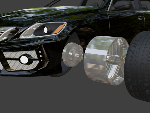 Lexus gs450 customized Modello di stampa 3D