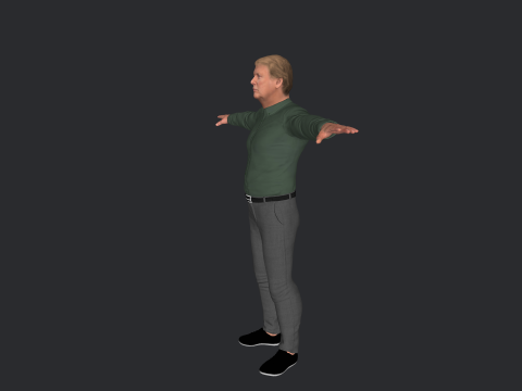 Donald Trump Hyper Realistic Full Body Fully Rigged 3D Character 3Dモデル