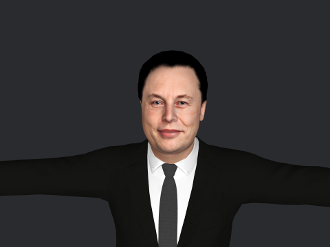 Elon Musk V1 Hyper Realistic Full Body Rigged Character 3Dモデル