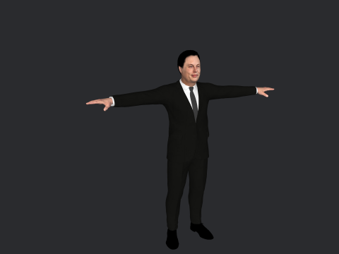 Elon Musk V1 Hyper Realistic Full Body Rigged Character 3Dモデル