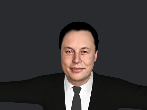 Elon Musk V1 Hyper Realistic Full Body Rigged Character 3Dモデル