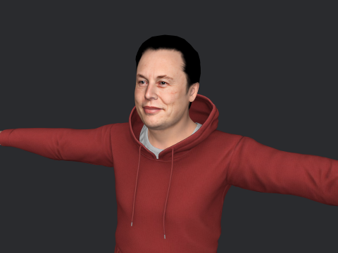 Elon Musk V1 Hyper Realistic Full Body Rigged Character 3Dモデル