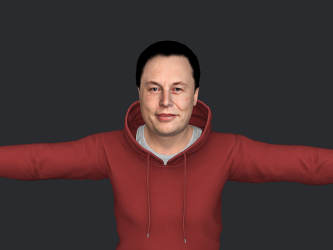 Elon Musk V1 Hyper Realistic Full Body Rigged Character 3Dモデル