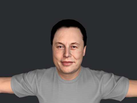 Elon Musk V1 Hyper Realistic Full Body Rigged Character 3Dモデル