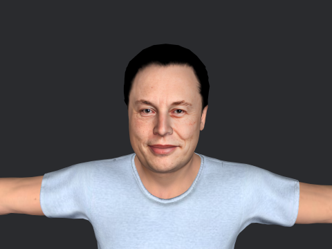 Elon Musk V1 Hyper Realistic Full Body Rigged Character 3Dモデル