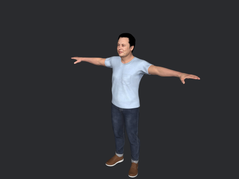 Elon Musk V1 Hyper Realistic Full Body Rigged Character 3Dモデル