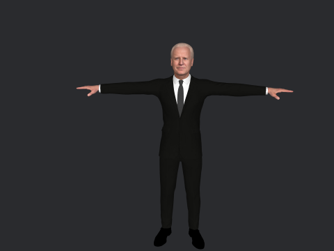Joe Biden Hyper Realistic Full Body Rigged Character 3Dモデル