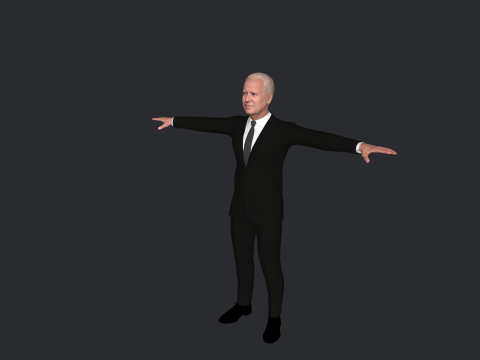 Joe Biden Hyper Realistic Full Body Rigged Character 3Dモデル