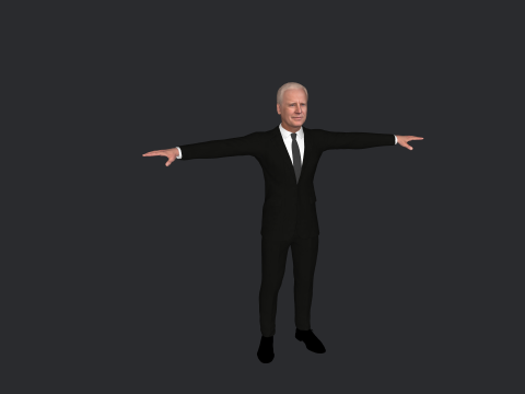 Joe Biden Hyper Realistic Full Body Rigged Character 3Dモデル
