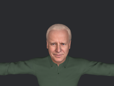 Joe Biden Hyper Realistic Full Body Rigged Character 3Dモデル