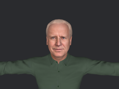 Joe Biden Hyper Realistic Full Body Rigged Character 3Dモデル
