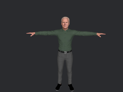 Joe Biden Hyper Realistic Full Body Rigged Character 3Dモデル